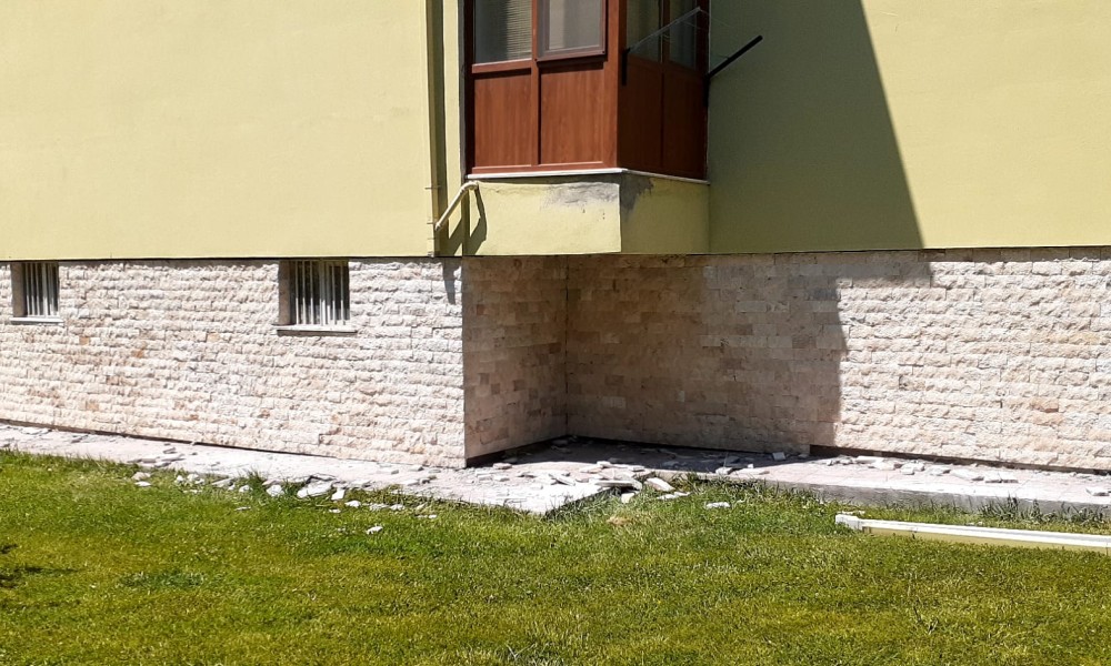 Eskişehir Esnaflar Sitesi Dış Cephe Patlatma Taşı Uygulaması